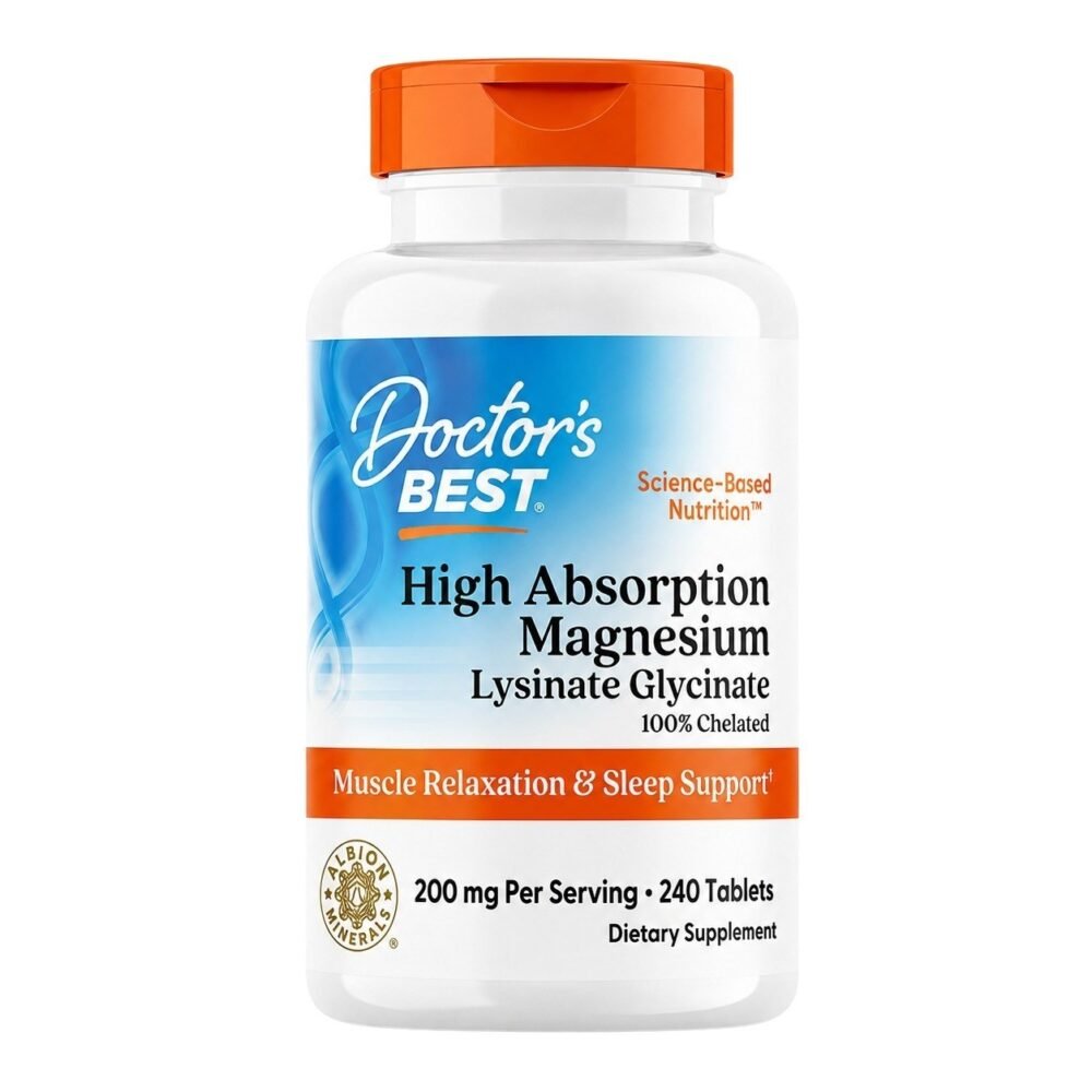 Doctor’s Best – High Absorption Magnesium Lysinate Glycinate